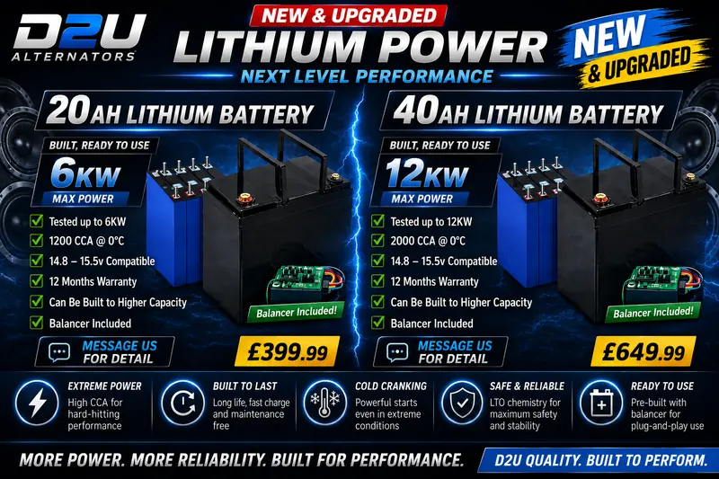 20/40AH D2U LTO Lithium Battery